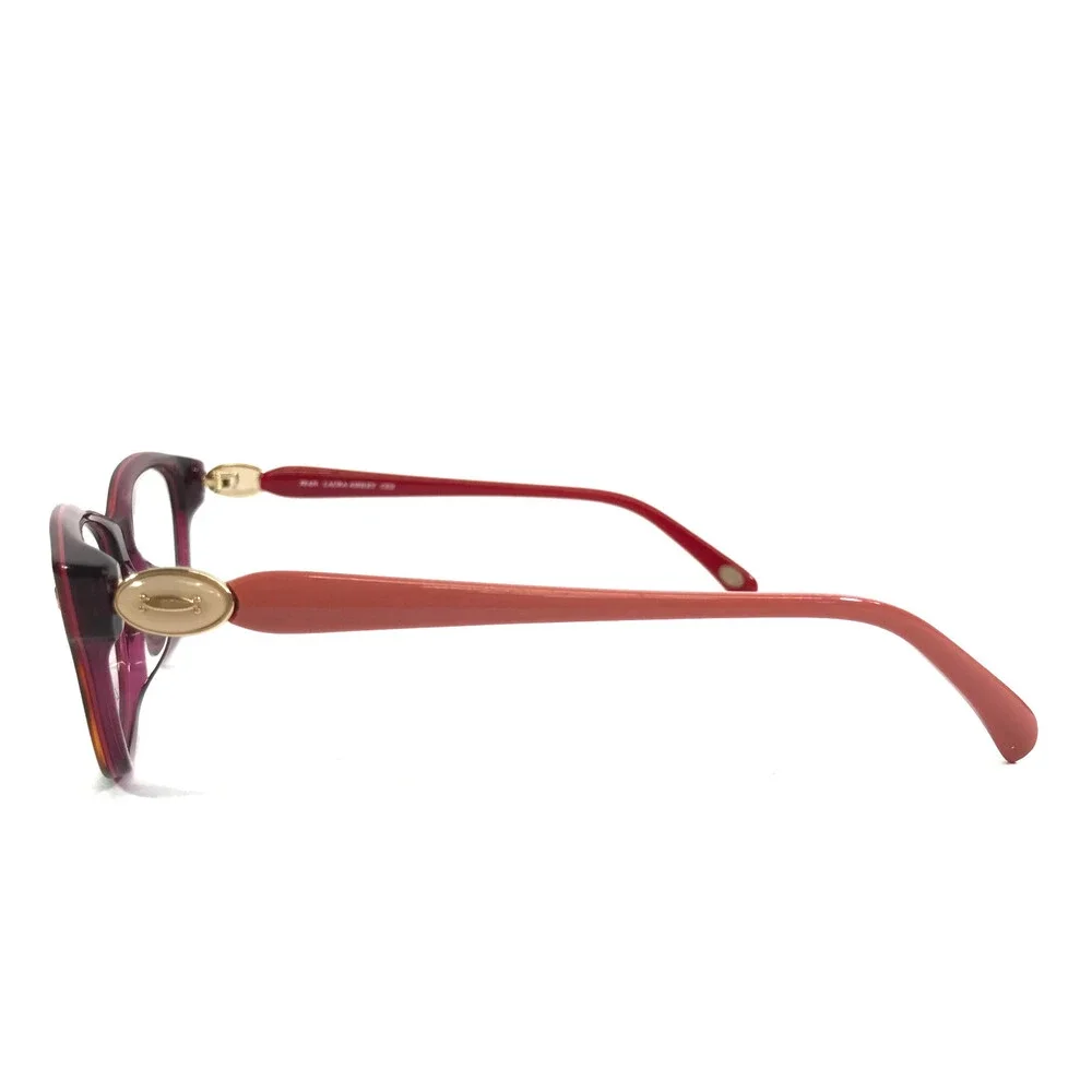 Laura Ashley Eyeglasses Frames Jean C1-RED TORT Shiny Red Tortoise 52-17-135